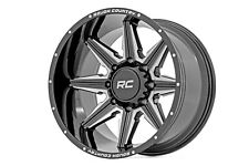 Rough Country 91M Series Wheel One-Piece Gloss Black 20x12 6-135 -44mm 91201217M picture