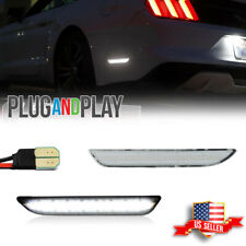 Clear White LED Rear Side Marker Signal Lamps Lights For 2015-2020 Ford Mustang picture