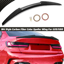 Carbon Fiber M4 Style Trunk Spoiler Wing For 2019-2023 BMW G20 330i M340i G80 M3 picture