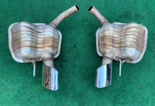 2003-2008 MERCEDES R230 SL-CLASS SET OF 2 REAR EXHAUST MUFFLER W/ TIPS OEM picture