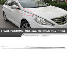 For Hyundai Sonata 2011-2014 Front Passenger Side Fender Garnish Chrome Molding picture