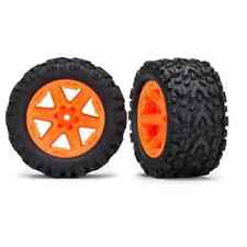 Traxxas 6774A Wheel and Tire Kit Orange RXT Wheels 2.8 in. Talon Extreme Tires w picture