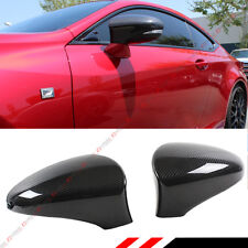 FOR 2013-18 LEXUS MODELS DIRECT ADD-ON CARBON FIBER SIDE MIRROR COVER CAPS PAIR picture