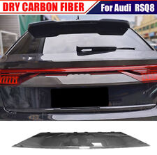 For Audi Q8 SQ8 RSQ8 2019-23 DRY CARBON Rear Door Trunk Lid Trim Cover Refit  picture