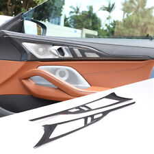 Real Carbon Fiber interior Door Panel Trim Cover Fits BMW 840i m850i M8 G14 G15 picture
