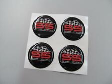 SS Wheel Center Domed Emblem, Decal Set of 4  For Car Truck Cart  SS4 picture