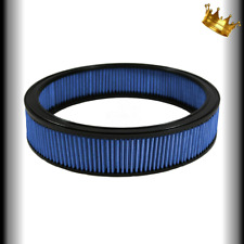 Blue Air Filter 14 x 3 inch for Muscle Car Style Air Cleaners Washable Reusable picture