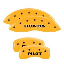 MGP Caliper Covers Set of 4 Yellow finish Black Honda / Pilot (Pre-2015) picture