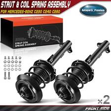 2x Front Complete Strut & Coil Spring Assembly  for Mercedes-Benz C230 C240 C280 picture