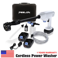 Portable Cordless Pressure Washer 21V MAX Power Cleaner Kit for Cars Home Garden picture