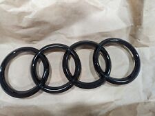 Audi Rings Front Grille Hood Emblem Gloss Black Badge A3 S3 RS3 TT 2018-2020 picture