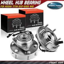 2x Front Left & Right Wheel Hub Bearing Assembly for Nissan Titan 2017-2023 4WD picture