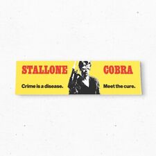 Stallone COBRA (1986) Bumper Sticker - Movie Promo Vintage Style 80s 90s picture