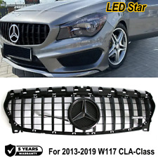 Black Front Grille Grill LED For Mercedes W117 CLA45 AMG CLA200 CLA250 2013-2019 picture