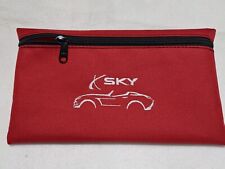 Saturn Sky Kappa Accessory / Map bag / Puck bag / Red w/ Silver Embroidery picture