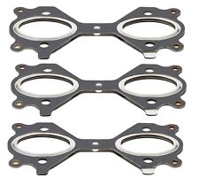 Elring Set of 3 Exhaust Manifold Gasket to Cylinder Head for BMW E70 E90 335d X5 picture