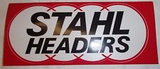 STAHl HEADERS Red/Black Auto Racing Sticker/Decal 9.25