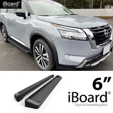 APS Running Board Side Bar 6in Aluminum Black Fit Nissan Pathfinder 22-24 picture