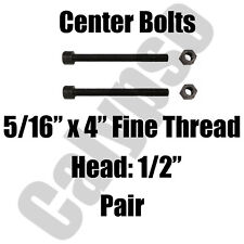 Leaf Spring Center Bolt - 5/16 x 4 (PAIR) Fine Threaded Leaf Bolts with Nuts picture