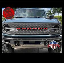 Vinyl Grille Letters Overlay Decal for 2021-2023 Ford Bronco Full Size 2 sets picture