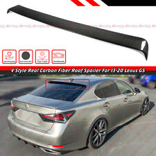 FOR 2013-20 LEXUS GS300 GS350 GS450H GSF V STYLE CARBON FIBER ROOF SPOILER WING picture