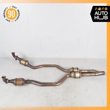 Mercedes R230 SL500 Engine Left & Right Side Exhaust Downpipe Resonator Set OEM picture