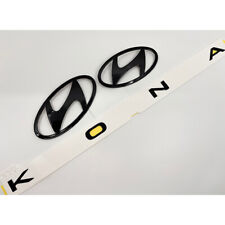 Black High glossy Front or Rear or KONA Logo Emblem (Fits: 2024 Hyundai Kona) picture