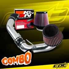 For 05-10 Chevy Cobalt 2.2L/2.4L 4cyl Polish Cold Air Intake + K&N Air Filter picture