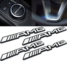4x AMG Sticker Small Interior Decoration Metal Emblem for Mercedes Benz Class C picture