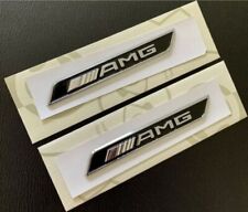 2 x AMG Chrome Side Decal Badge Sticker for Mercedes-Benz AMG Sport picture