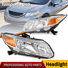 Headlights Assembly For 2012-2015 Honda Civic Sedan 2012-2013 Coupe Chrome picture