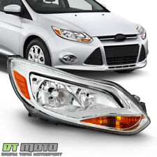 2012 2013 2014 Ford Focus Chrome Headlight Headlamp Replacement Passenger Side picture