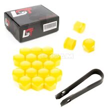 20 x rims wheel screw cover hex caps 17 mm yellow for VW LUPO PASSAT picture