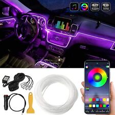 6M Car RGB Interior Ambient LED Strip Light APP Music Control Atmosphere Lamps picture