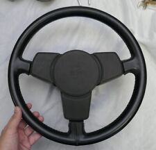 1978-79 (U.S) and 1978-82 (ROW) Porsche 928 3-Spoke Black Leather Steering Wheel picture
