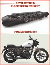 Royal Enfield Vardenchi Black Retro Exhaust for New Meteor 350 - Exp Ship picture