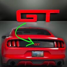 1pc REAR Red GT emblem fits Mustang Deck lid Trunk Coyote logo picture