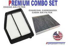 PREMIUM AIR FILTER  + CHARCOAL CABIN FILTER For 2012 -15 HONDA CIVIC & ACURA ILX picture