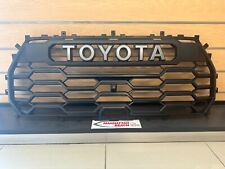 22-24 TUNDRA TRD PRO GRILLE MATTE BLACK GRAY LETTERS GENUINE OEM 53101-0C220 picture
