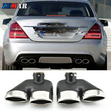 2x Car Exhaust Muffler Tips Tail Pipe For Mercedes-Benz W220 S430 S500 S320 S350 picture