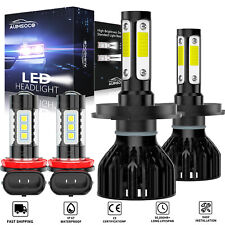 4x 6000K LED Headlight Hi-Low Beam Fog Light Bulbs For Honda Ridgeline 2006-2014 picture