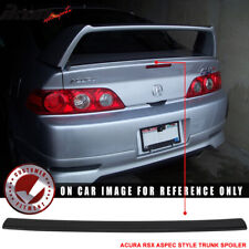 Fits 02-06 Acura RSX Unpainted Black Aspec Style Rear Trunk Spoiler Deck Lid ABS picture