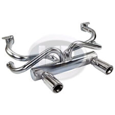 Vw Galvanized 2 Tip Deluxe Exhaust System, Air-cooled Volkswagen Beetle & Ghia picture
