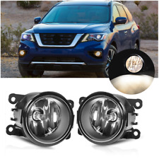 For 2017-2020 Nissan Pathfinder Clear Lens Pair Bumper Fog Lights Lamp Replaces picture