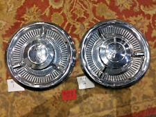 1958 CHEVROLET BELAIR IMPALA NOMAD BISCAYNE HUBCAPS PAIR picture