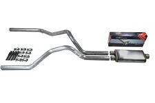 Ford F150 F250 98-03 Truck Mandrel Dual Exhaust Kit Stainless Flow II Muffler picture