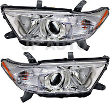 For 2011-2013 Toyota Highlander Headlight Halogen Set Driver and Passenger Side picture