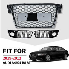 2009-12 For Audi A4 S4 RS4 B8 Front Henycomb grille Bumper Grill &fog lamp cover picture
