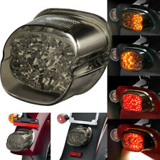 LED Tail Light Smoke Lens Turn Signal Brake for Harley Sportster Softail Touring picture