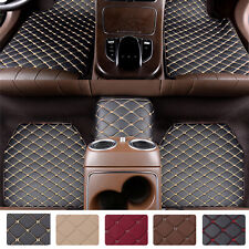 5pcs Leather Car Floor Mats Universal Fit Waterproof Front&Rear Non-Slip Carpets picture